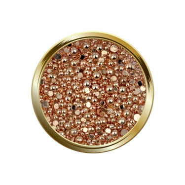 Strass metallic Rose Gold