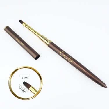 Brown Line Brush Oval N°4